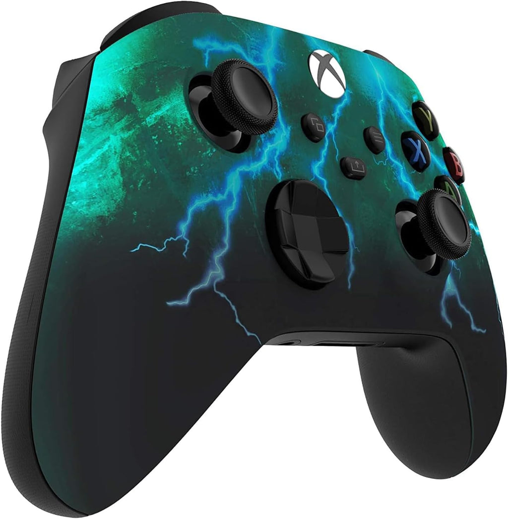 Custom Controllerzz Wireless Controller for Microsoft Xbox Series X/S & Xbox One - Custom Soft Touch Feel - Custom Xbox Series X/S Controller (X/S Green Skies)