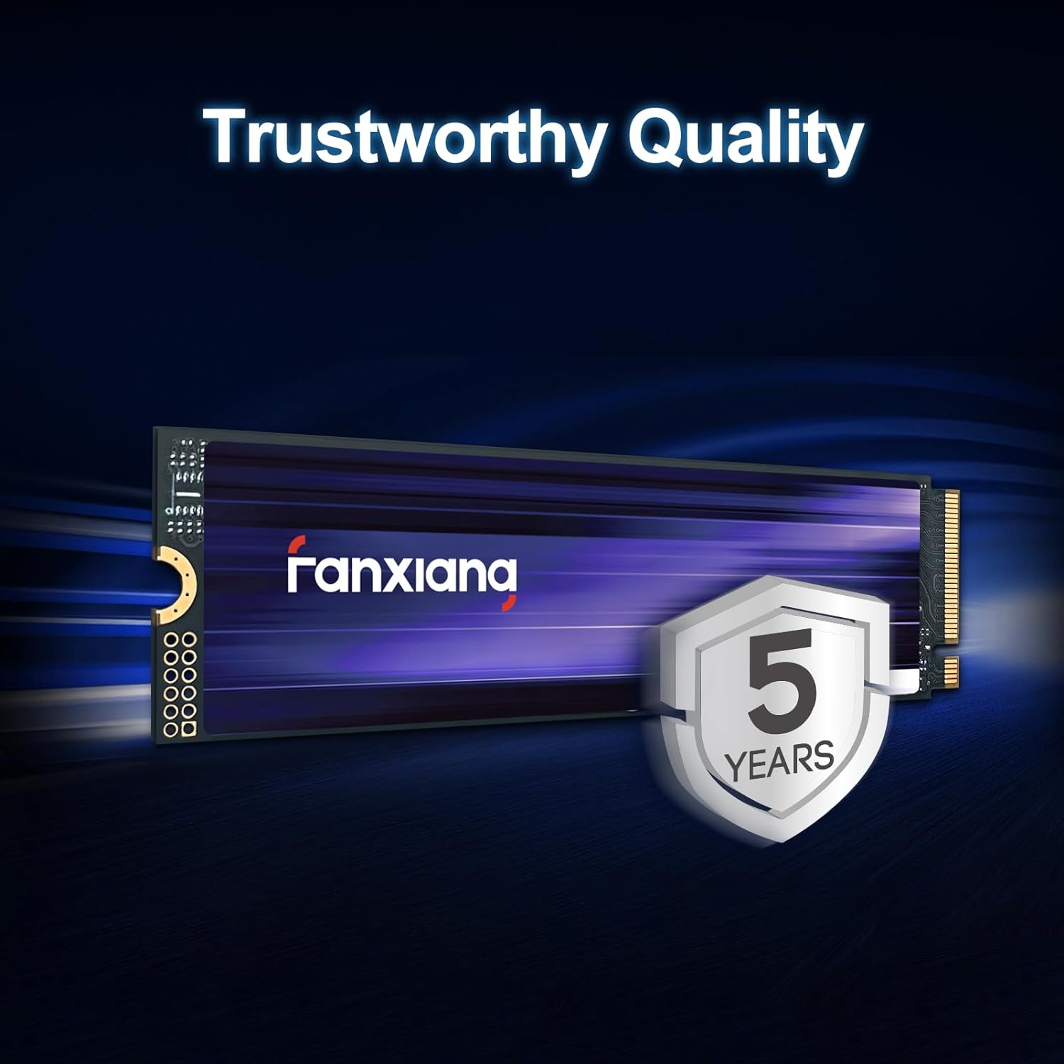 fanxiang S880 NVMe SSD 2TB, PCIe 4.0 M.2 2280 Gaming SSD, 3D NAND TLC, Seq. Read Speeds UP to 7300MB/s, Dynamic SLC Cache, Internal Solid State Drive for PS5 Enthusiasts, High End Computing, Gaming