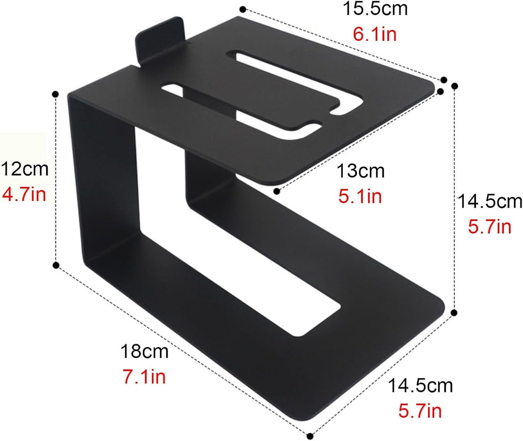 Studio Desktop Corner Speaker Stand, Portable Small Media Stereo Stand/Gaming Shelf for Bedside Office, Home Theater Electronics Equipment Shelf(Size:2pcs)