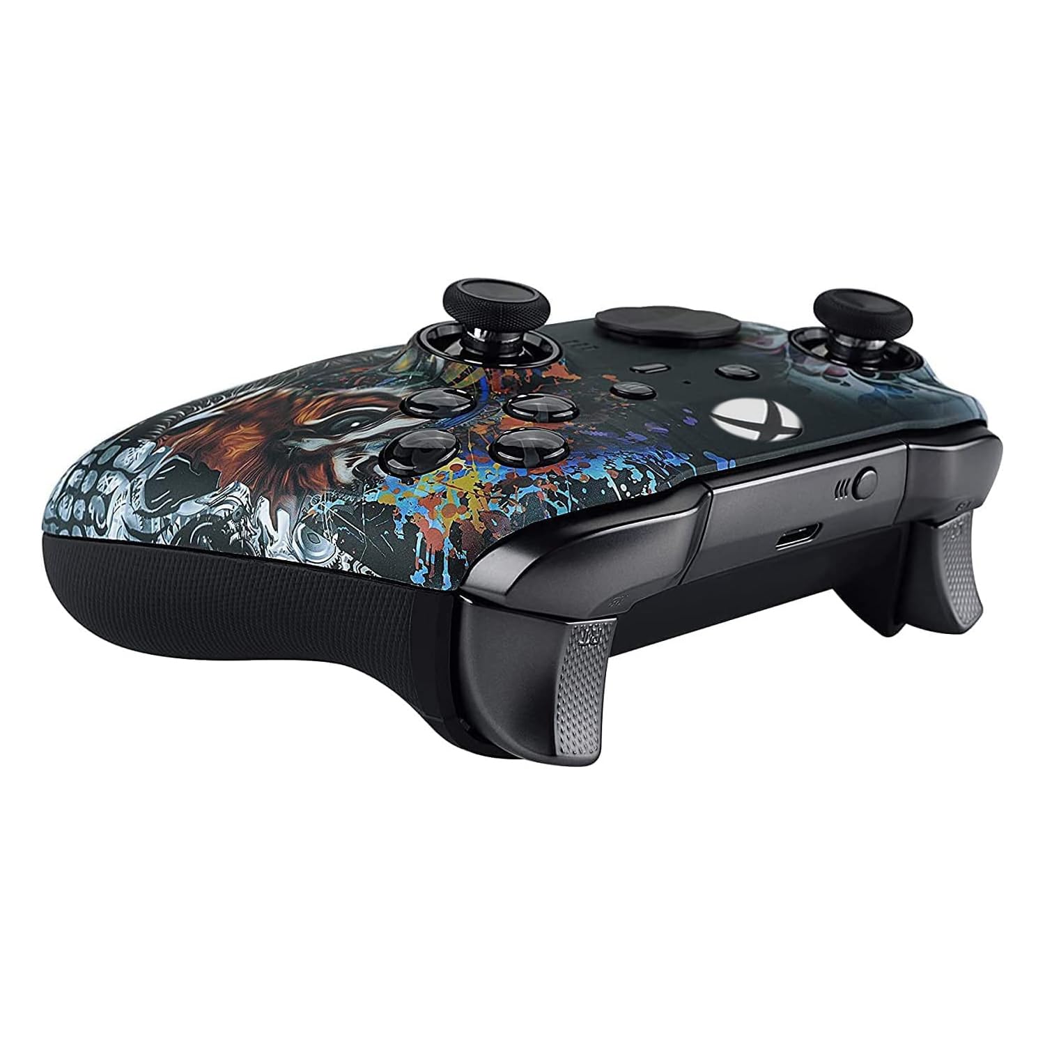 Custom Controllerzz Elite Series 2 Controller Compatible With Xbox One, Xbox Series S and Xbox Series X (Tiger Skull)
