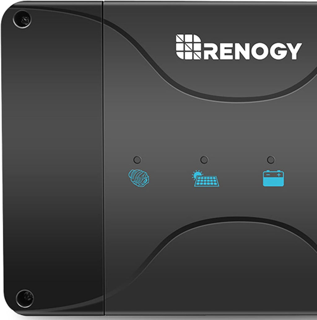 Renogy DC to DC Charger with MPPT 12V 30A Multi-Stage Charging - Smart On-Board Battery Charger for Solar/Alternator Input - Charges Lithium AGM Gel Flooded Batteries in RVs Cars Marine