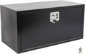SCITOO 36' Iron Truck Bed Tool Box,Heavy Duty Crossover Storage for Most Full Size Pickups,Lockable Weatherproof Chest,Fits 36'WX18'DX18'H Truck Beds,Easy Access to Load and Unload