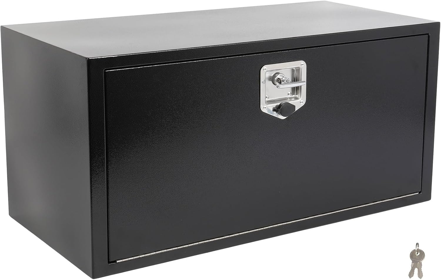 SCITOO 36' Iron Truck Bed Tool Box,Heavy Duty Crossover Storage for Most Full Size Pickups,Lockable Weatherproof Chest,Fits 36'WX18'DX18'H Truck Beds,Easy Access to Load and Unload