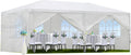 10'X20' Outdoor Party Tent, Wedding Canopy Tent with 6 Removable Sidewalls, Waterproof Gazebo Shelter for Parties BBQ Events, White