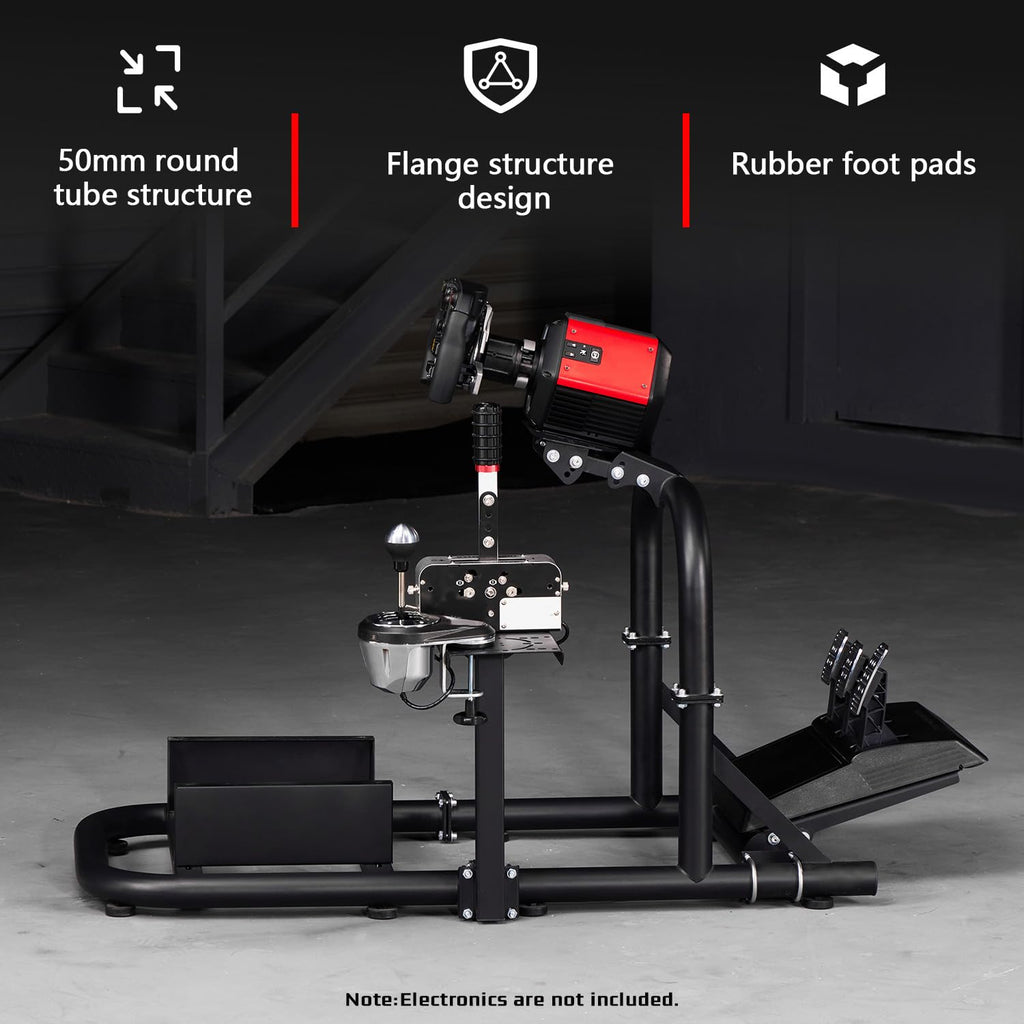 Dardoo Gaming Simulator Cockpit Adjustable Compatible with Logitech G27 G29 G920 G923, for Fanatec, for Thrustmaster T300RS T500R, Racing Simulator Cockpit without Wheel Pedal Shifter Seat