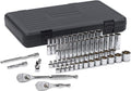 GEARWRENCH 57 Pc. 3/8' Drive 6 Pt. Mechanics Tool Set, Standard & Deep, SAE/Metric - 80550