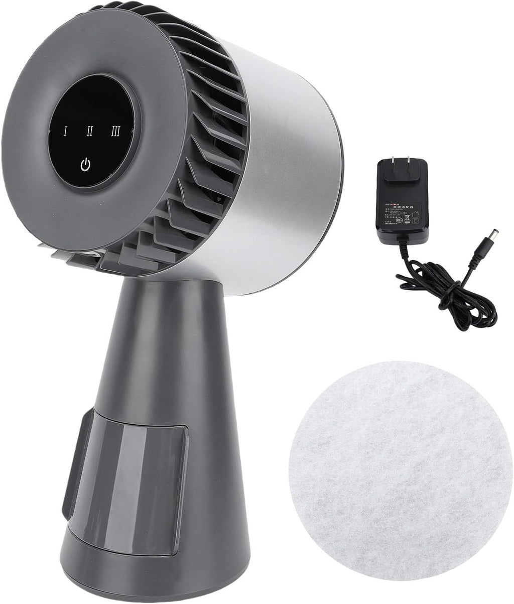 Portable Range Hood with Negative Ion Generator, 3 Speed Motor, Cooling Filter and Oil Collection Box, Compact Quiet Design for Home, Camping, Small Gatherings, Smoke Air (US Plug)