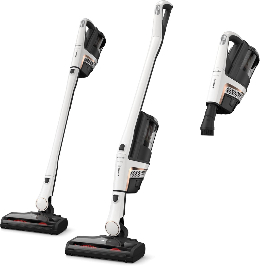 Miele Triflex HX2 Self-Standing Cordless Stick Vacuum Cleaner, 60 min runtime, Lotus White / Rose Gold