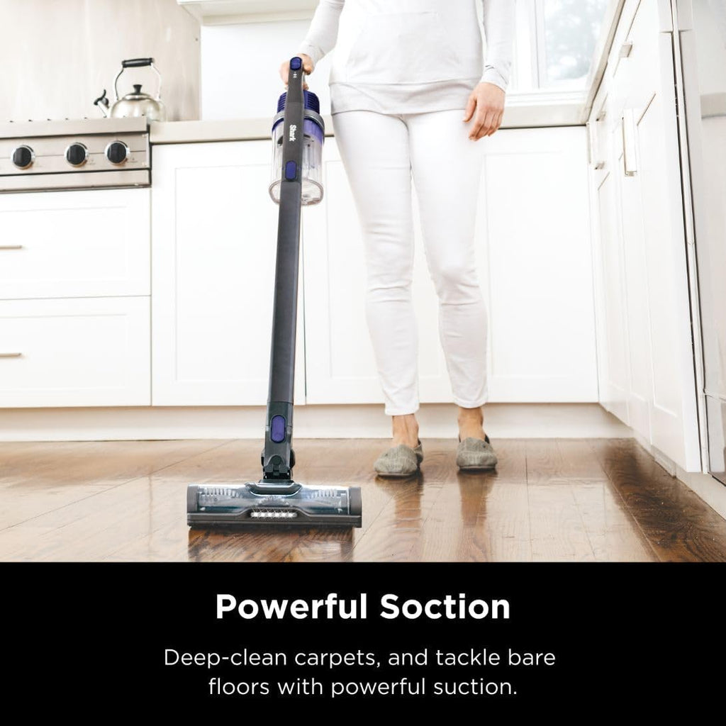 Shark Rocket Lightweight Cordless Stick Vacuum (IX141), 7.5 lbs, Blue Iris (Renewed)