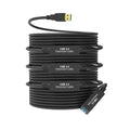 100FT USB 3.0 Active Extension Cable, USB 3.0 Extension Cord A-Male to A-Female, With High-Speed Data Signal Amplifier, Compatible With Quest 3,VR,Rift,360 Kinect,Xbox,Webcam,PS4, HD Camera or More