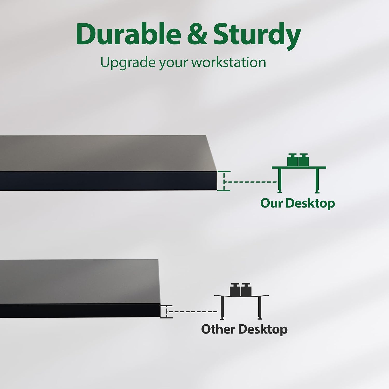 Agilestic Electric Standing Desk, 63 x 24 Inches Height Adjustable Desk, Sit Stand up for Work Office Home, Ergonomic Rising Computer Table with Memory Preset, Black