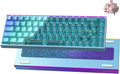 Hexgears MAG68-65% Mechanical Gaming Keyboard Wired, Magnetic Switch Hot-Swappable, Adjustable Rapid Trigger Mode, 8000Hz Polling Rate, All-Aluminum Case, 16.8M RGB Backlit&Strip - Waves