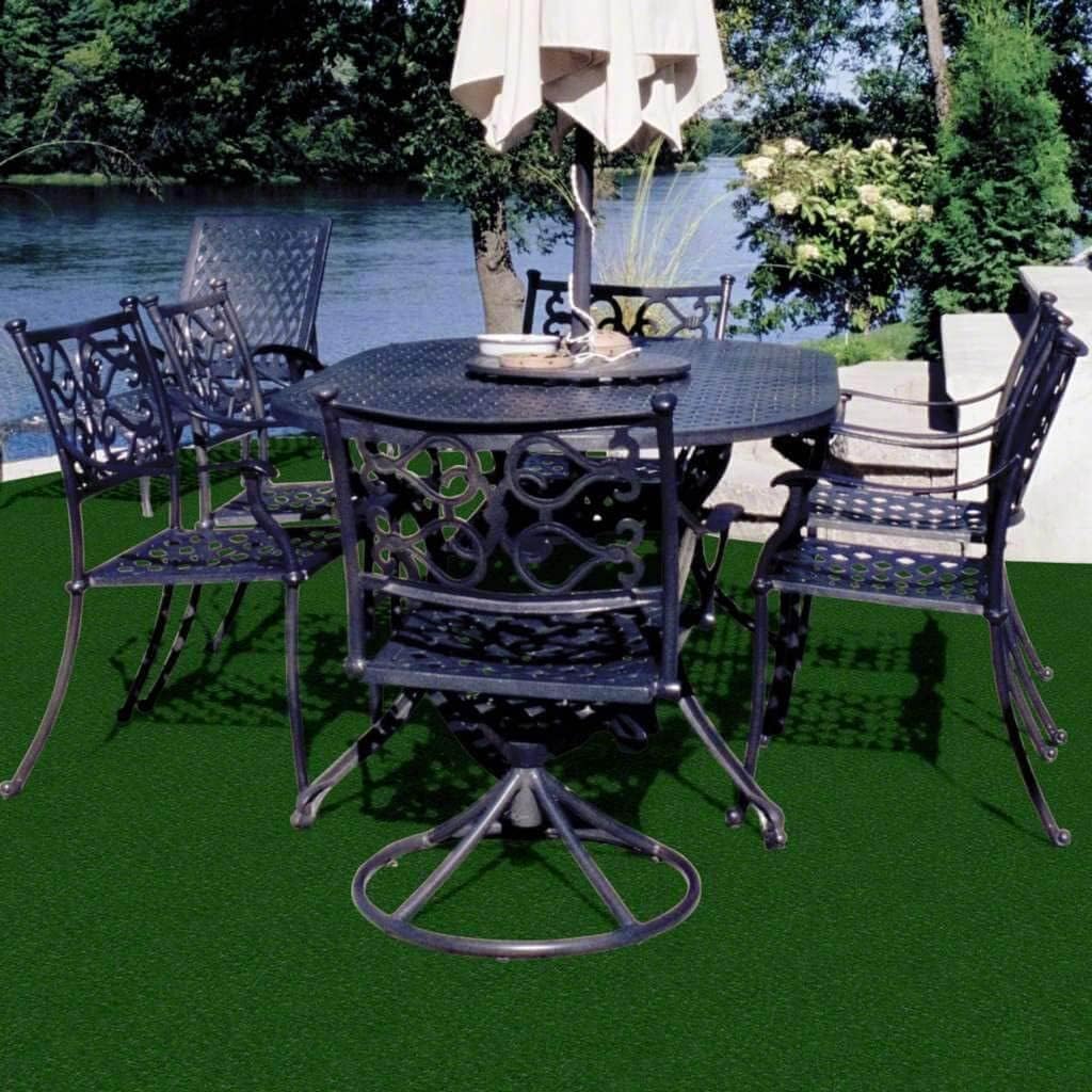 KOECKRITZ Outdoor Turf Rug – Weather-Resistant Artificial Grass Carpet for Patio, Deck, Porch, Gazebo, Boat & Pool – Lightweight, Fade-Resistant - 12 x 12