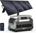 IEE 3200W Portable Power Station P3200 with 1x200W Solar Panel, 2048Wh Solar Generator, 1800W AC Charging, AC Outlets x 4, LiFePO4 Battery Power Station for Home Backup, Camping, RV, Emergency