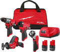 New 3497-24 for Milwaukee M12 FUEL 12V 4-Tool Combo Kit 3404-20 Hammer Drill/Driver 3453-20 Hex Impact Driver 2520-20 Recip Saw 49-24-0146 Work Light