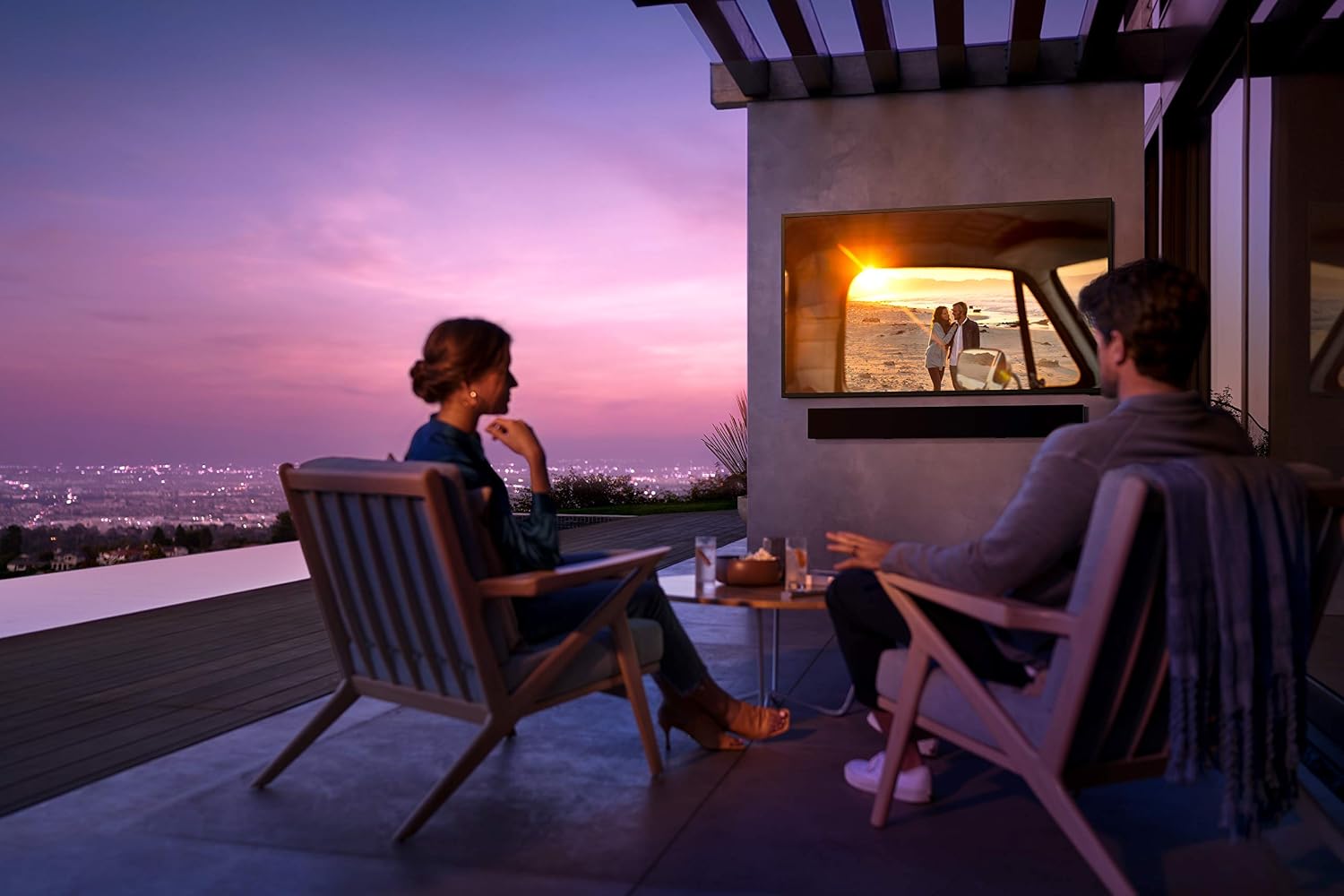 (Renewed) Samsung 75LST7T 75-inch Terrace Premium Outdoor Smart QLED TV
