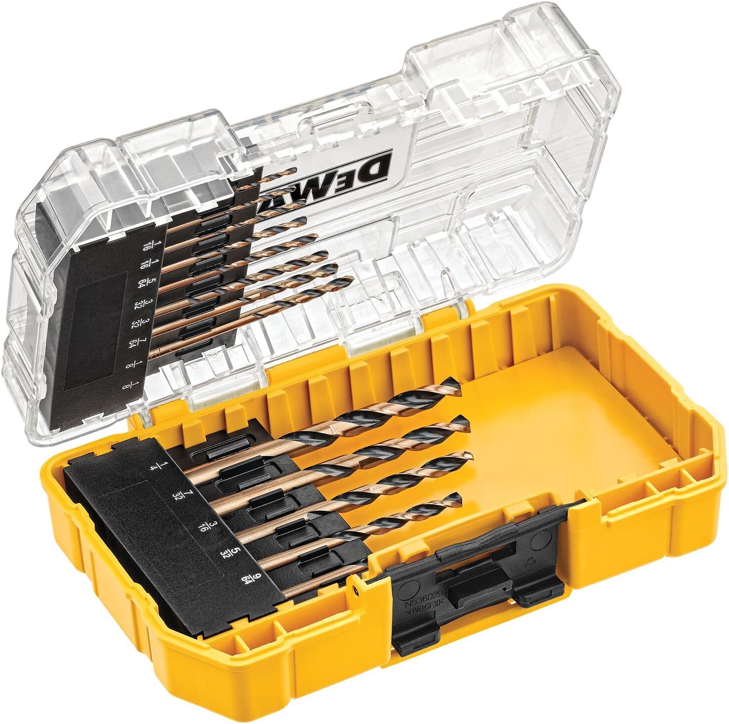 DEWALT 20V Max Cordless Drill/Driver Kit, Compact (DCD771C2) and 13-Piece Black Oxide Drill Bit Set with Pilot Point