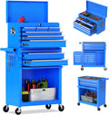 8-Drawer High Capacity Rolling Tool Chest, Removable Cabinet Storage Tool Box with Wheels and Drawers, Detachable Toolbox with Lock for Workshop Mechanics Garage