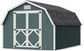 Little Cottage Co. 10x14 Classic Gambrel Barn with 4 ft. Sidewalls with Floor, Outdoor Wood Storage Shed Do-It-Yourself Precut Kit