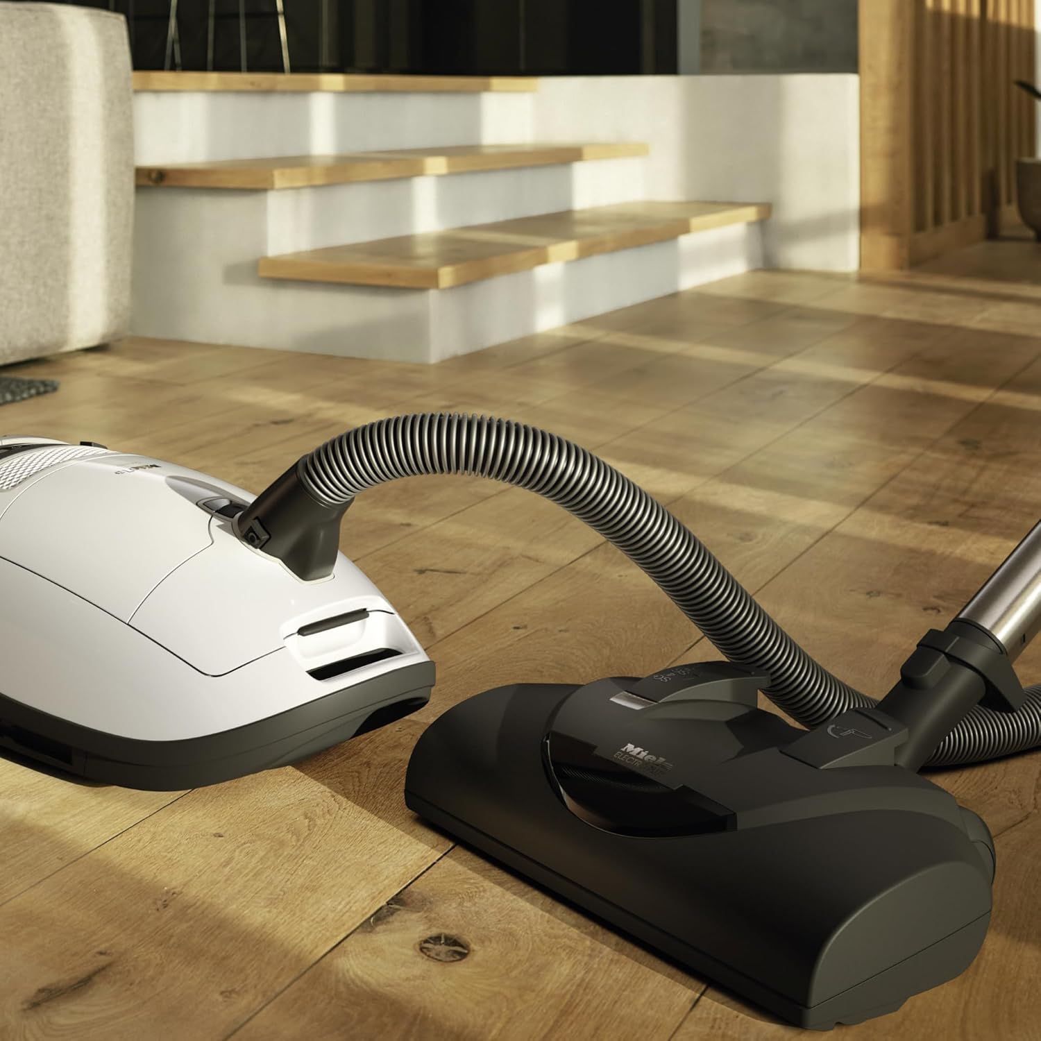 Miele Complete C3 Cat & Dog Bagged Canister Vacuum Cleaner for Pet Owners, Lotus White - 10014520