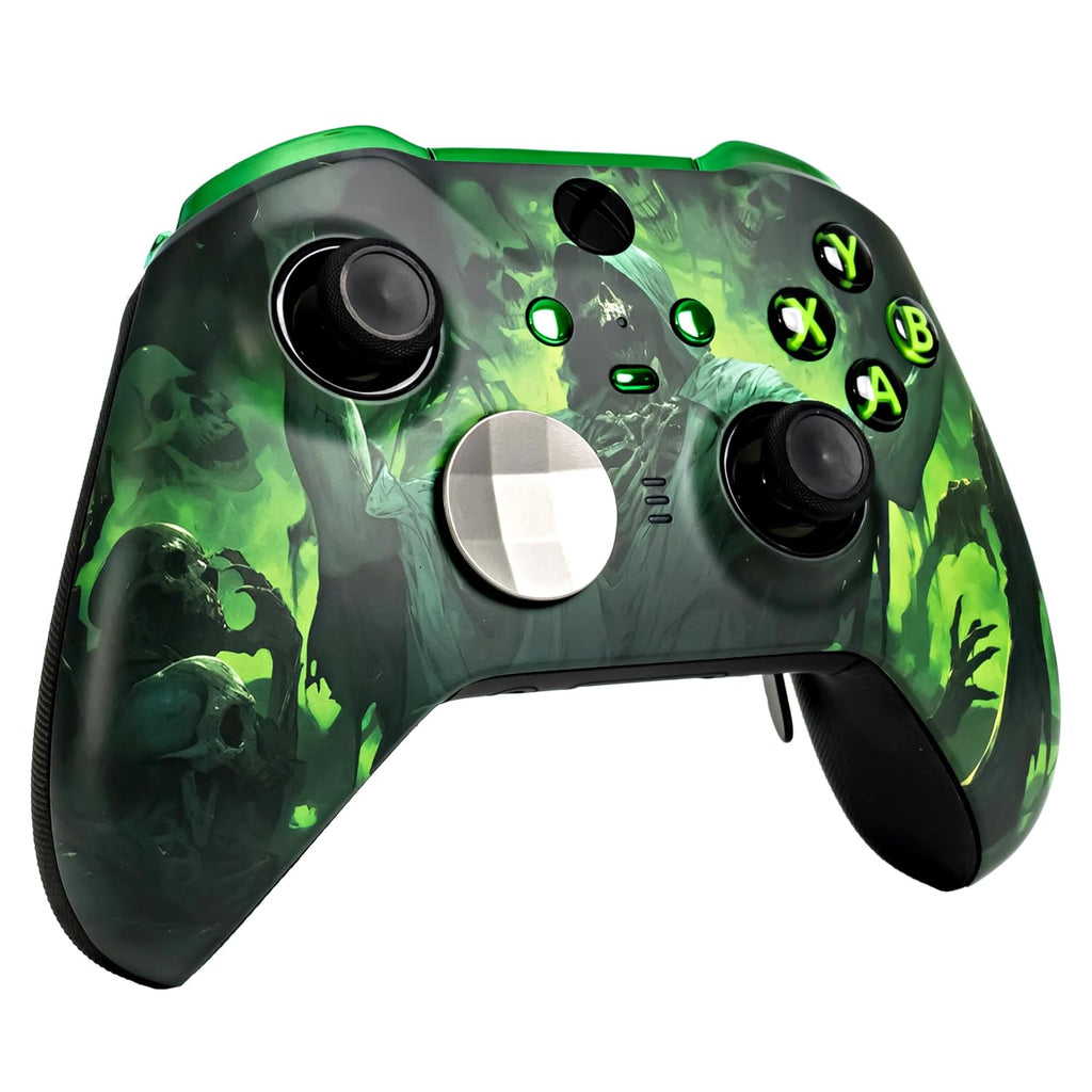 Crazy Controllerz Customz Series Custom Wireless Controller for Xbox One Series X S PC Elite Series 2 - Dr. Death