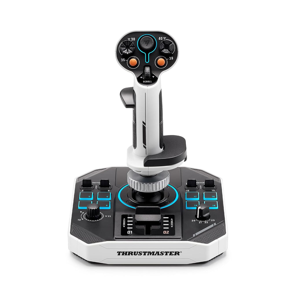 Thrustmaster Sol-R1 Flight Joystick - Hall Effect Technology, 44 Buttons for Space Flight Simulation, Flight Stick with Ambidextrous Grip - Compatible with PC
