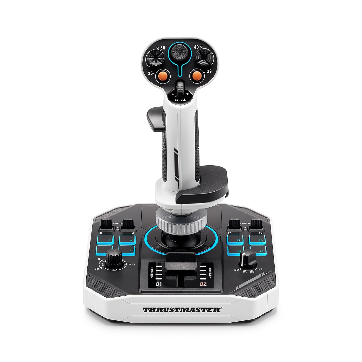 Thrustmaster Sol-R1 Flight Joystick - Hall Effect Technology, 44 Buttons for Space Flight Simulation, Flight Stick with Ambidextrous Grip - Compatible with PC