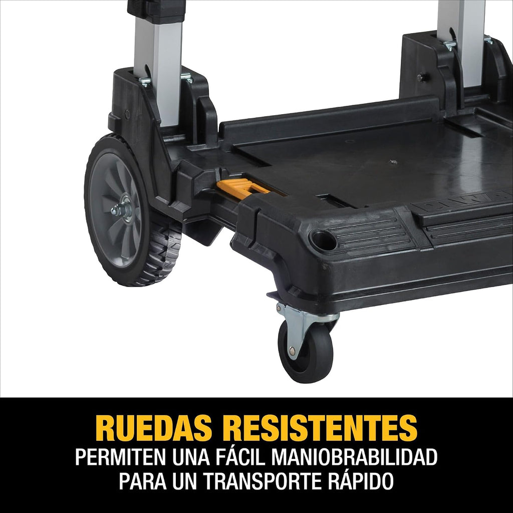 DEWALT TSTAK Trolley Cart with Handle, Swivel 360°, Capacity of Up to 200 lbs (DWST17888)