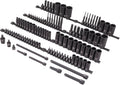 Sunex Tools 3/8' & 1/2' Drive SAE & Metric 6 Point Standard & Deep with Star (E and Tamperproof), Triple Square, & Hex Bit, 106-Piece, Model 10105