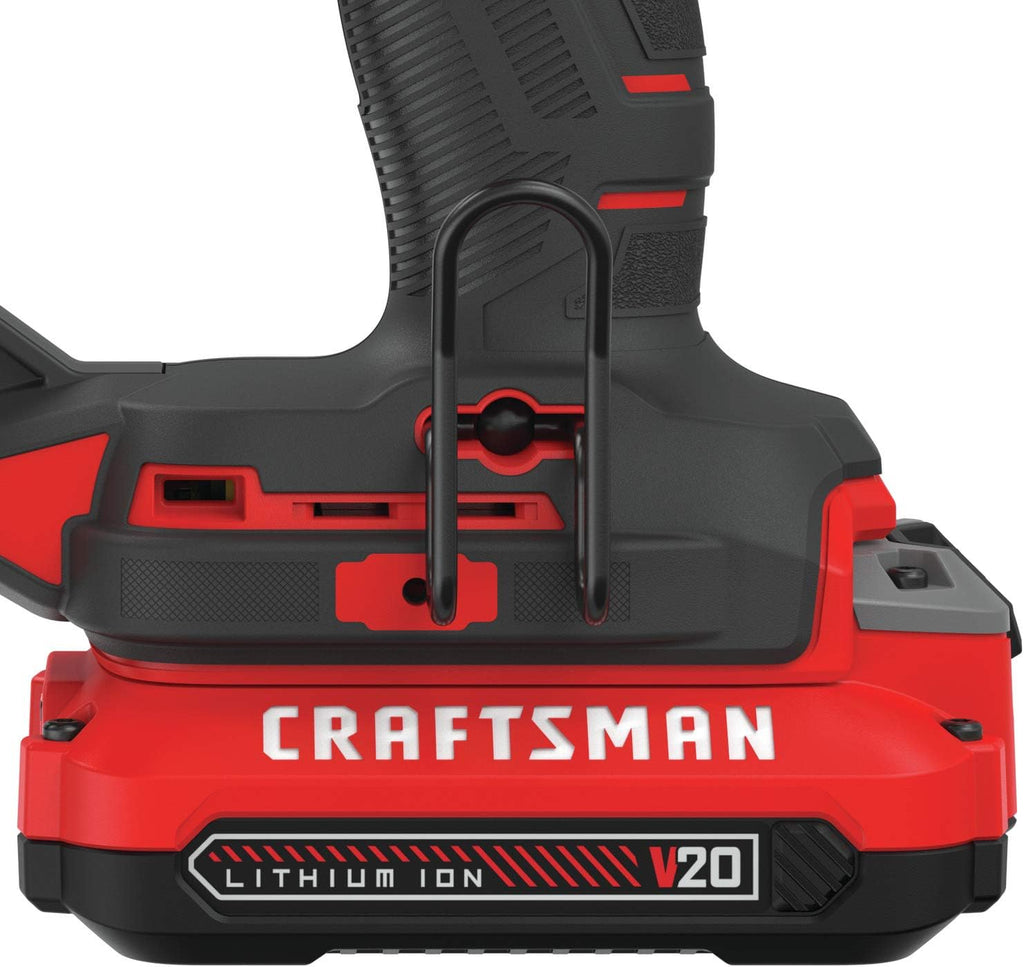 CRAFTSMAN V20 Cordless Brad Nailer, 18 Gauge Nail Gun, with Battery and Charger (CMCN618C1)