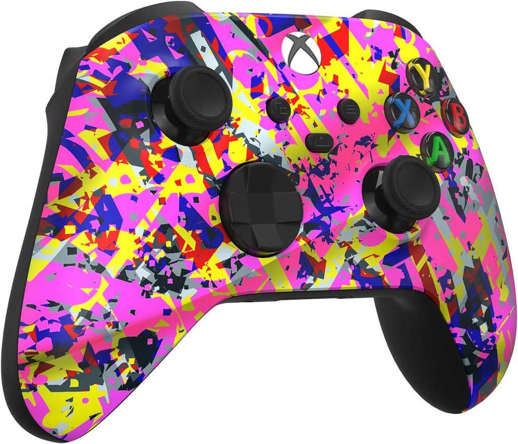 Custom Controllerzz Wireless Controller for Microsoft Xbox Series X/S & Xbox One - Custom Soft Touch Feel - Custom Series X/S Controller (X/S Neon Drip)