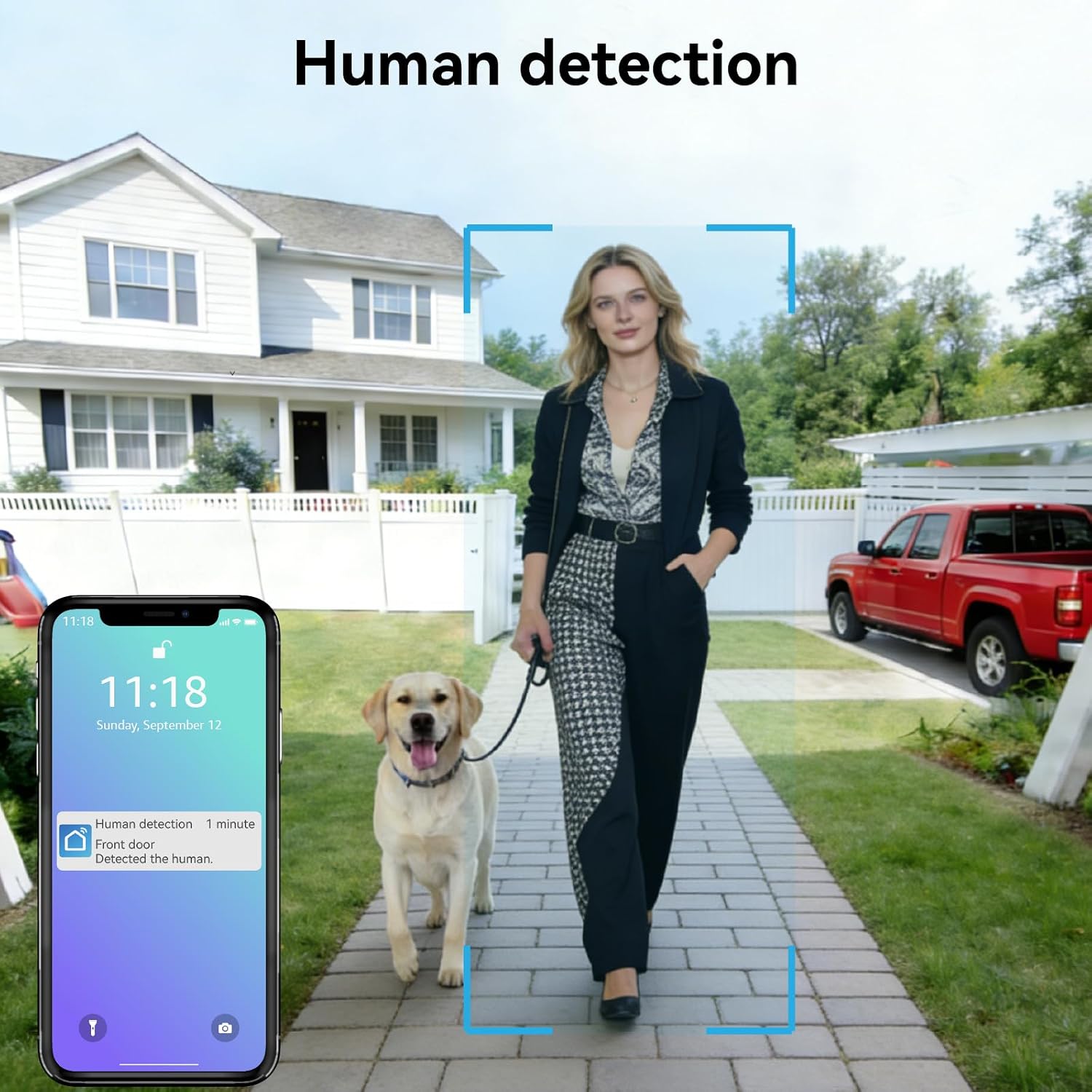 2 Wires Video Door Phone intercom doorbell System, 7 Inch Touch Screen Monitor, 1080P, Remote Unlock, Human Detection, Two-Way Audio, Night Vision, Waterproof, RFID Access Control