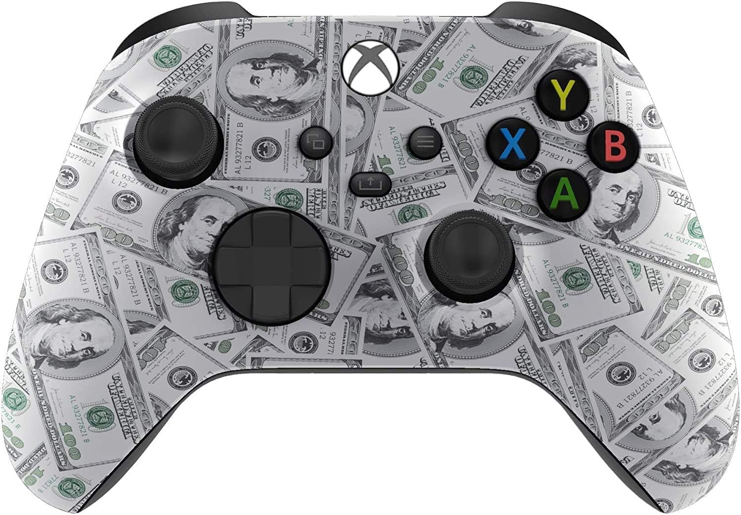 Custom Controllerzz Wireless Controller for Microsoft Xbox Series X/S & Xbox One - Custom Soft Touch Feel - Custom Xbox Series X/S Controller (X/S Money)