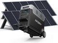 AFERIY Solar Generator 3840Wh Portable Power Station with 2X400W Solar Panel,AC Output with 120V,3600W LEP Battery,Solar Generator for Home Use,Outdoor Camping,Power Outage,Camping,RV