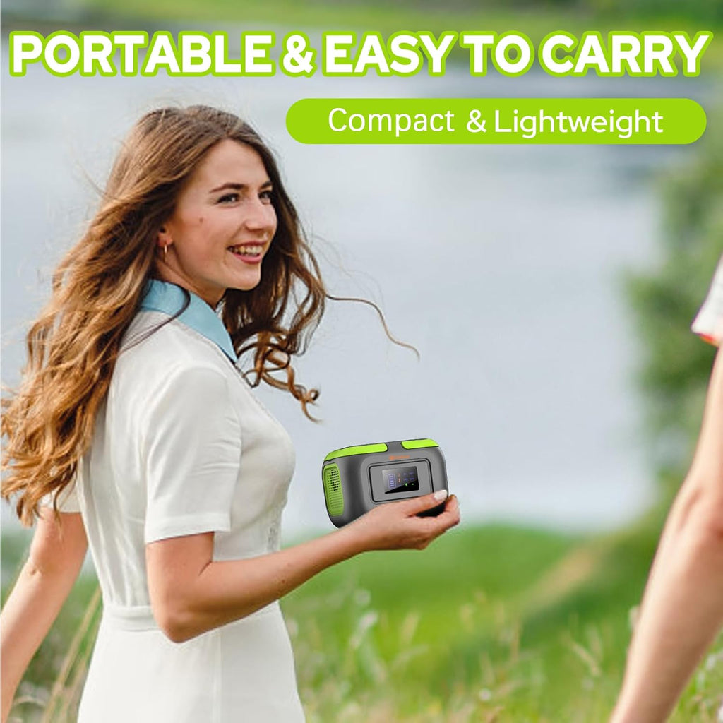 300W Portable Battery Power Station with Solar Panel 40W, 110V AC Outlet 120W Solar Power Pack Generator with USB C DC for Tent Camping Laptop Smart Devices RV Home Use VanLife Outdoor Power Outage