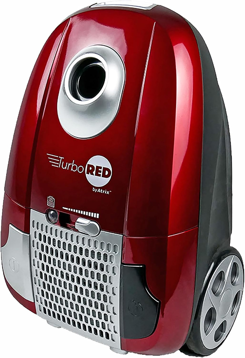 Atrix Turbo Red AHC-1 HEPA Canister Vacuum Cleaner – Powerful 1,400W Variable Speed Motor, Lightweight 6-Quart Bag Design, 3-Stage Filtration, Telescopic Wand, Full Bag Indicator & Accessory Kit