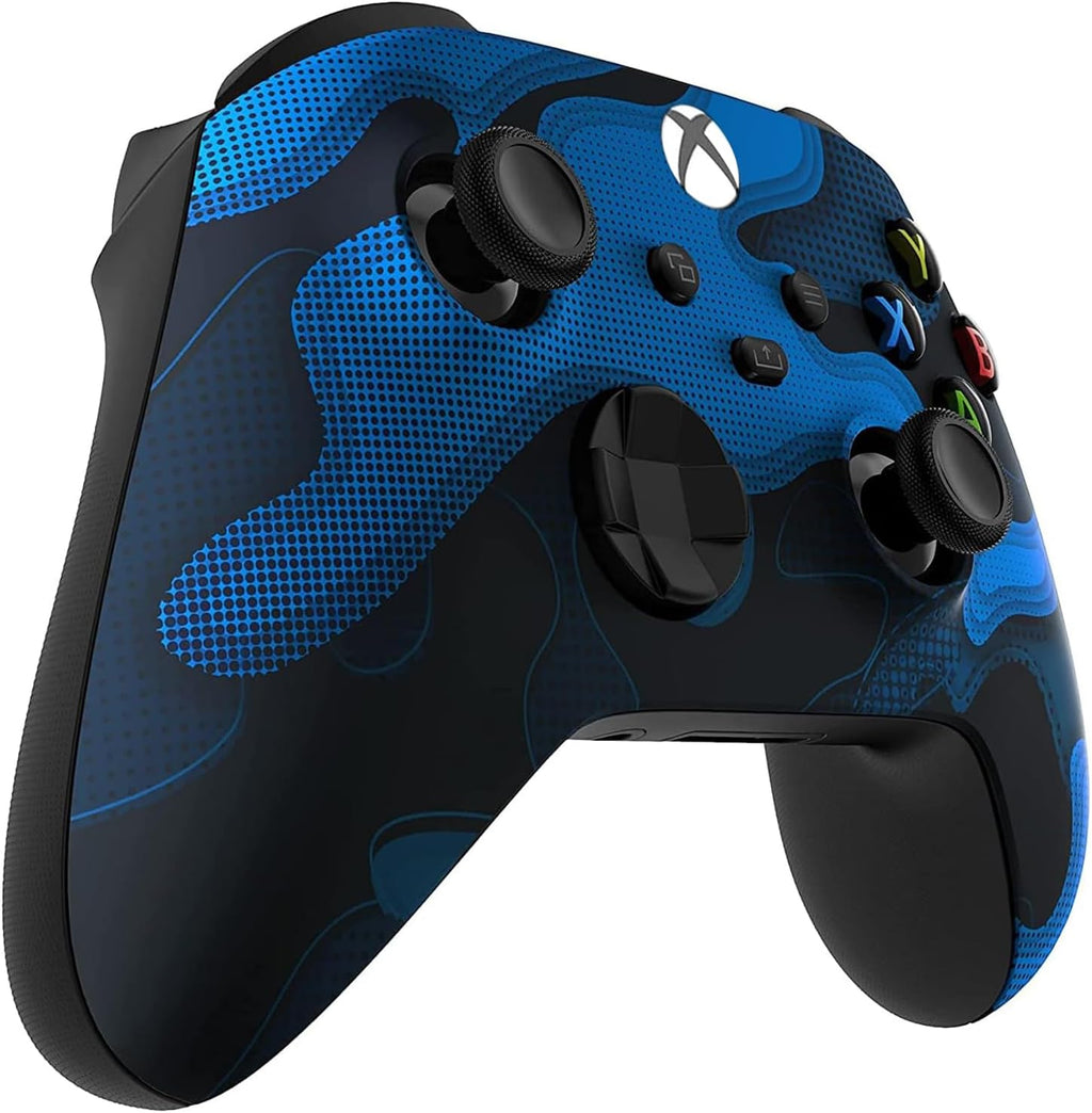 Custom Controllerzz Wireless Controller for Microsoft Xbox Series X/S & Xbox One - Custom Soft Touch Feel - Custom Xbox Series X/S Controller (X/S Blue Camo)