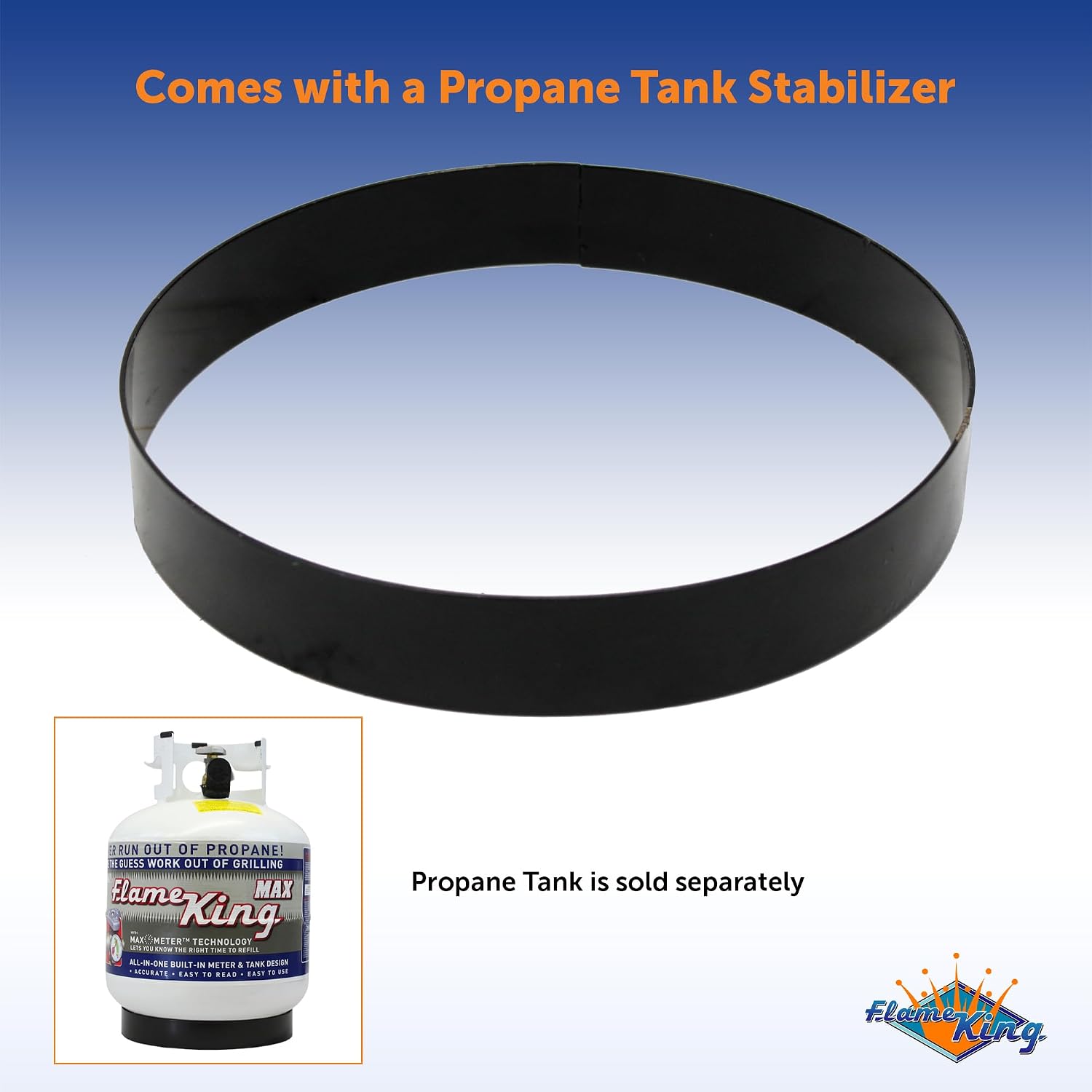 Flame King Smokeless Portable Propane Fire Pit Bowl, 19 inches, 58K BTU with Propane Grip Scale, Self Igniter, Cover, & Carry Straps for RV, Camping, & Outdoor Living