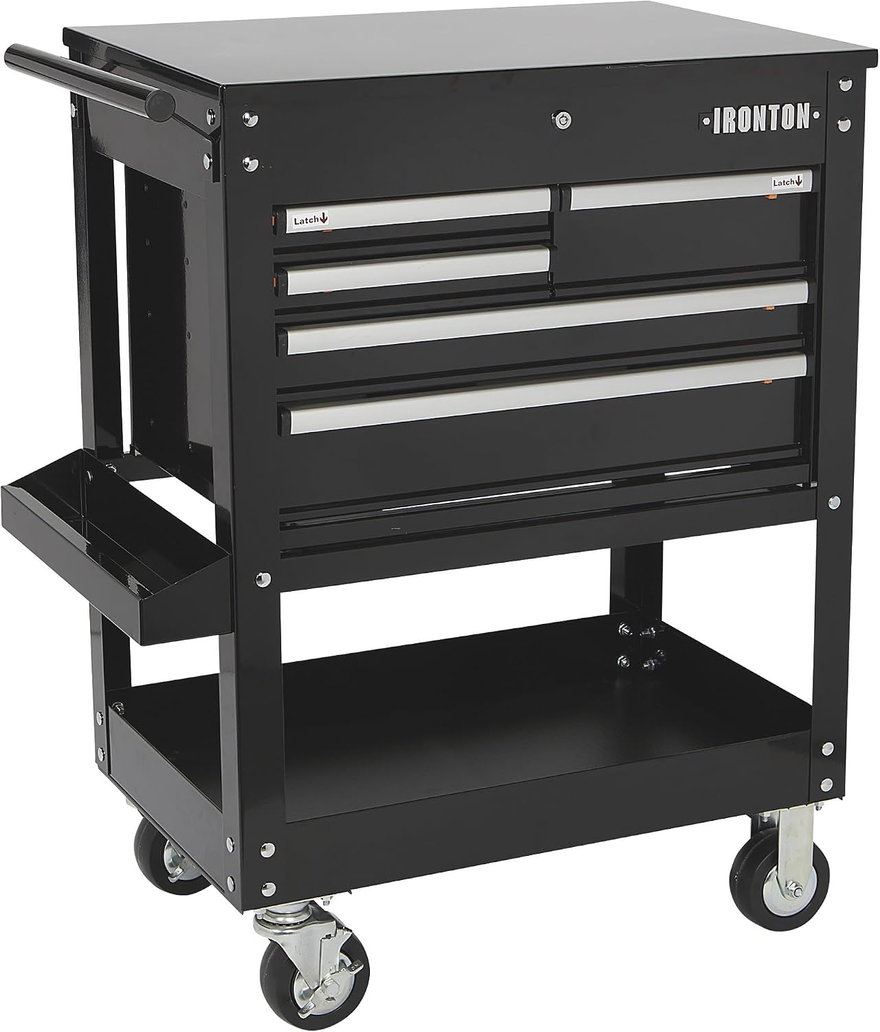 Ironton 30in. 5-Drawer Mechanic's Tool Cart - 33-7/8in.L x 17-5/8in.W x 39-1/8in.H, 700-Lb. Capacity