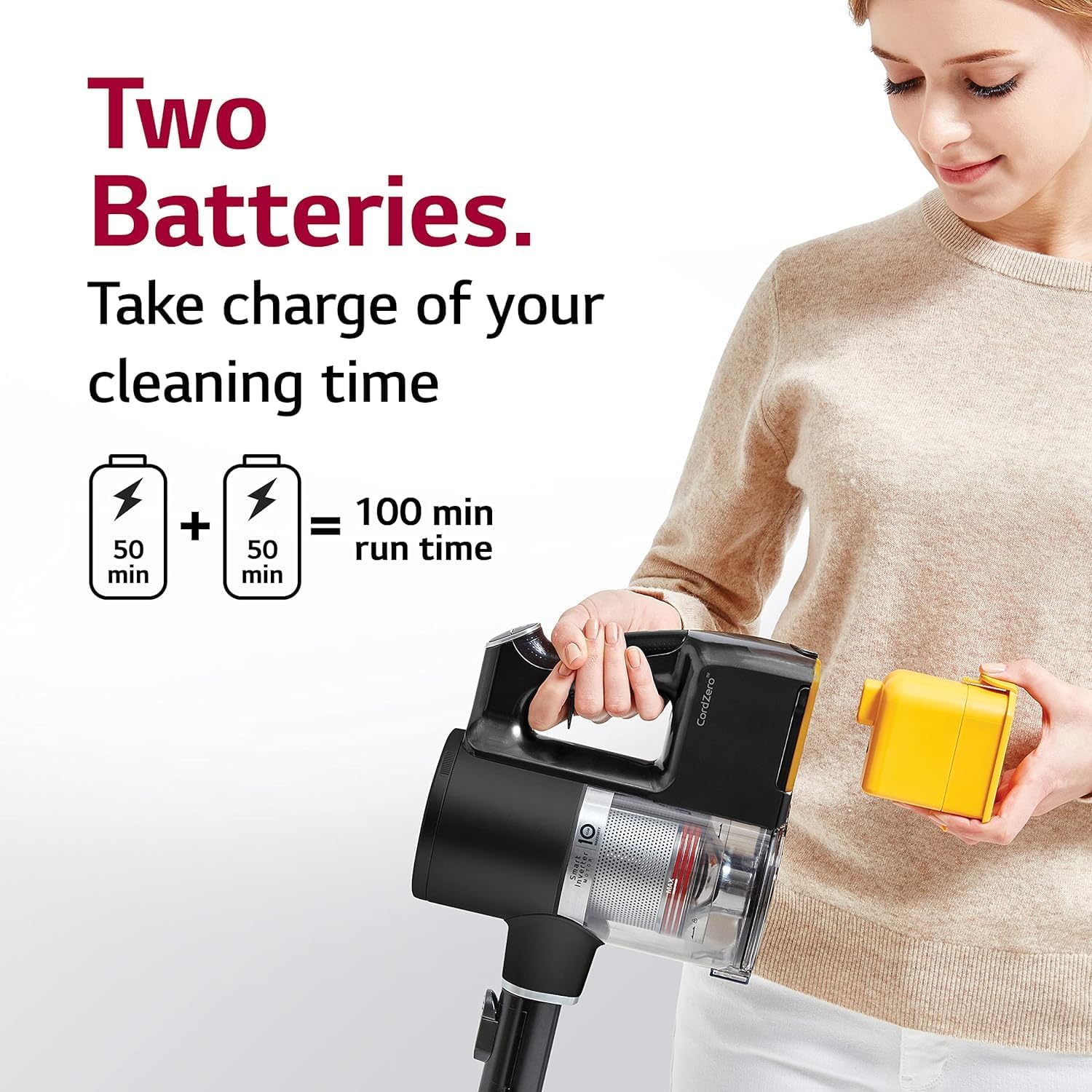 LG CordZero Vacuum, Matte Black (Renewed)