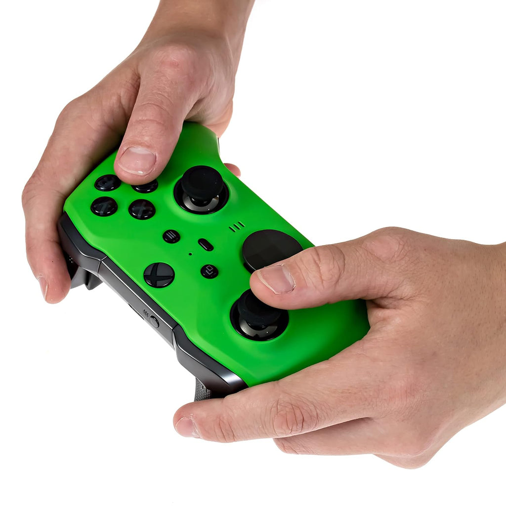 Xbox Elite Series 2 Custom Soft Touch Controller - Soft Touch Feel, Added Grip, Neon Green Color - Compatible with Xbox One, Series X, Series S
