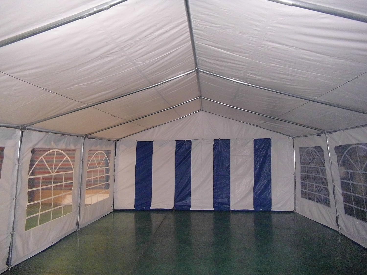 AMERICAN PHOENIX Party Tent 16x32 ft Heavy Duty Canopy Shelter for Wedding Event Fair with Roof Removable Sidewalls and Windows White (16x32 - PE/w Blue)