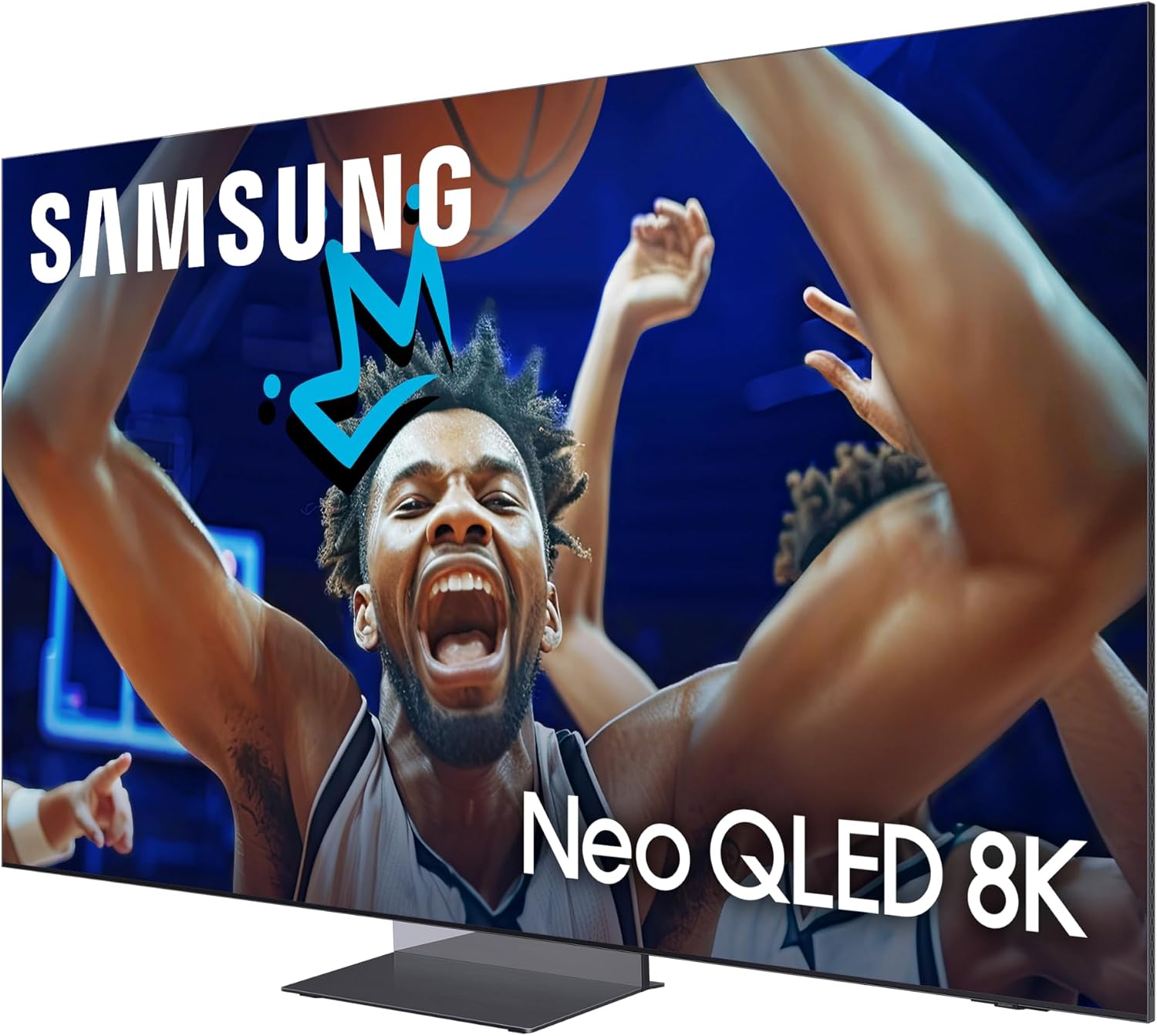 Samsung QN85QN900DFXZA 85 Inch Class QN900D Neo QLED 8K Smart TV with an Austere 5S-PS4-US1 4-Outlet Power with Omniport USB (2024)
