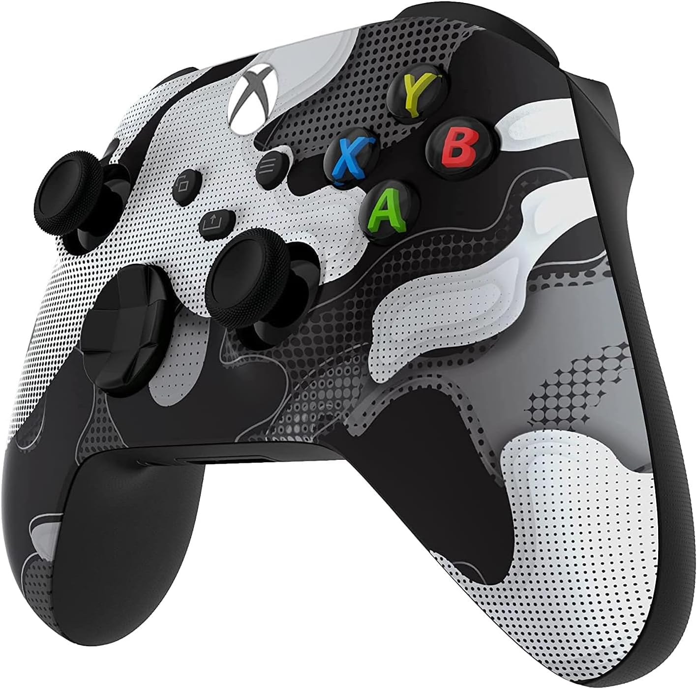 Custom Controllerzz Wireless Controller for Microsoft Xbox Series X/S & Xbox One - Custom Soft Touch Feel - Custom Xbox Series X/S Controller (X/S White Camo)