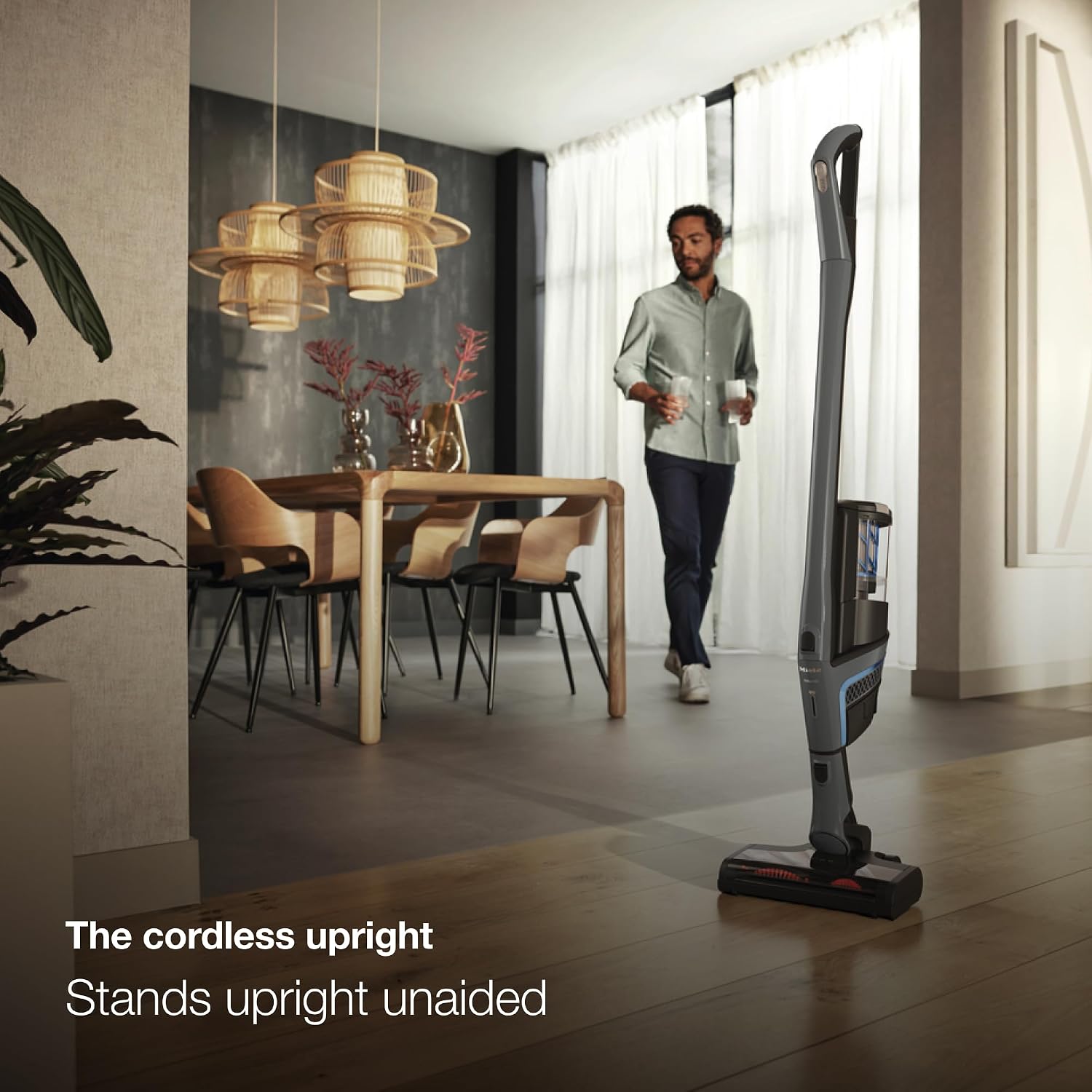 Miele Triflex HX1 Cordless Stick Vacuum Cleaner, 60 min runtime, Graphite Grey / Blue