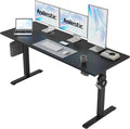Agilestic Electric Standing Desk, 60 x 24 Inches Height Adjustable Desk, Sit Stand up for Work Office Home, Ergonomic Rising Computer Table with Memory Preset, Black