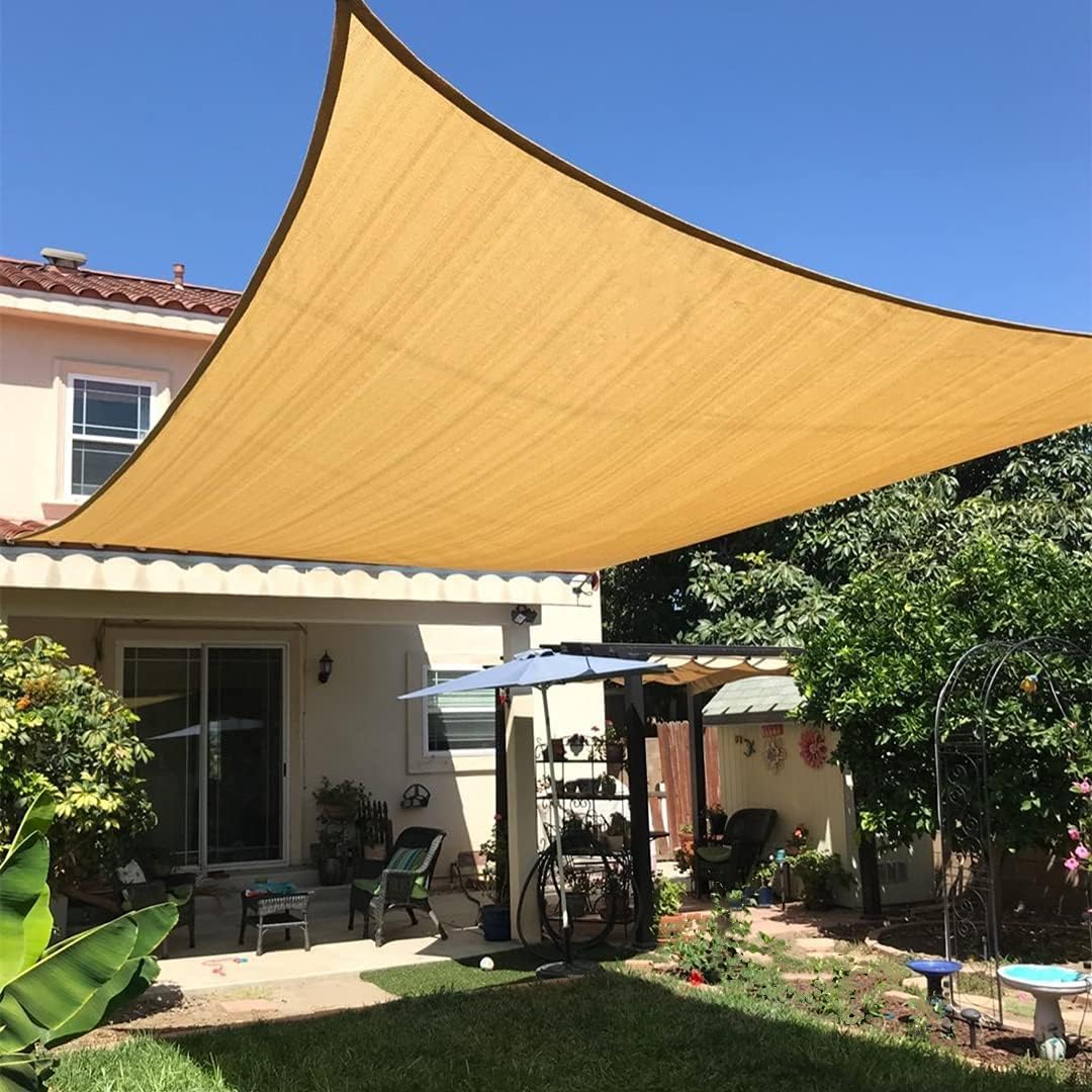 Quictent 26X20 FT Sun Shade Sail Bundle with 12X16 FT 100% Waterproof Shade Sail