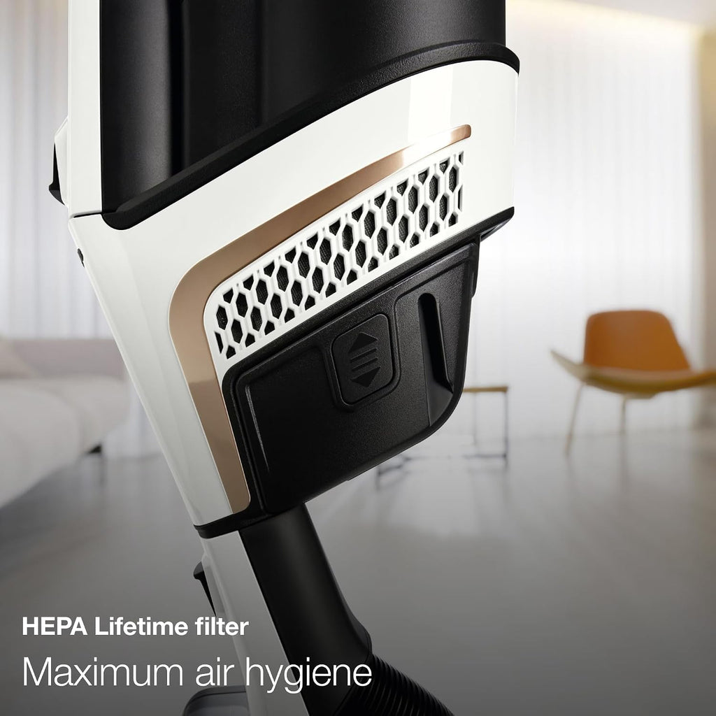 Miele Triflex HX2 Self-Standing Cordless Stick Vacuum Cleaner, 60 min runtime, Lotus White / Rose Gold