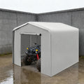 12X8Ft Portable Car Port with Roll-Up Windows Reinforced Portable Garage Heavy Duty Carport Shelter Car Canopy for Outdoor Garden (Grey, 12x12x8Ft)