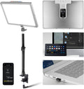 NEEWER GL1 PRO 15.5' Key Light Streaming Light, Video Light with 2.4G PC/Mac iOS/Android APP Control, 2800LM LED Panel Light with Desk Clamp Compatible with Elgato Stream Deck for Gaming Zoom, Silver